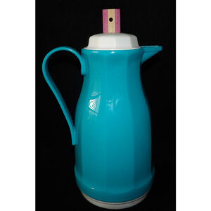 Vintage Blue and White Thermos Carafe